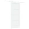 vidaXL Ușă glisantă Alb 83 x 202 cm Lemn masiv de pin