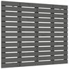 vidaXL Tăblie de pat pentru perete, gri, 106x3x91,5 cm, lemn masiv pin