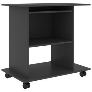 vidaXL Birou de calculator, gri, 80 x 50 x 75 cm, PAL