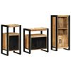 vidaXL Set de mobilier pentru baie 3 pcs Maro Lemn de mango solid