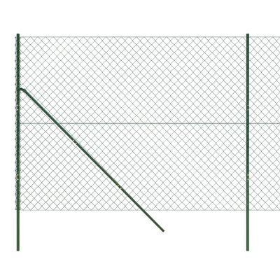 vidaXL Gard de plasă de sârmă, verde, 1,8x25 m