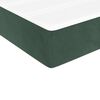 vidaXL Pat box spring cu saltea, verde închis, 80x200 cm, catifea
