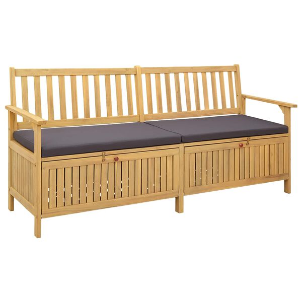 vidaXL Bancă cu spațiu de depozitare cu pernă cu depozitare cu ușă