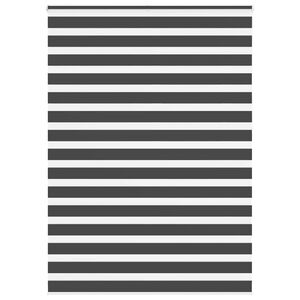 vidaXL Jaluzea tip zebra neagră lățime țesătură 150,9 cm poliester