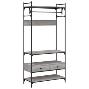 vidaXL Șifonier cu sertare, gri sonoma, 89x39x184,5 cm, lemn compozit