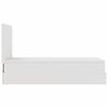 vidaXL Cadru de pat otoman cu saltea alb 80x200cm piele artificială