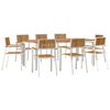 vidaXL Set dining pentru exterior 9 buc. 200 x 90 x 75 cm