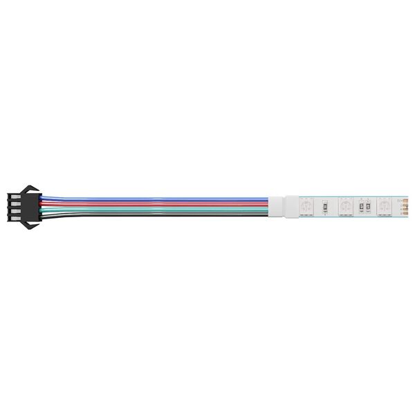 vidaXL Bandă LED 2 pcs Negru și Multicolor 1745 mm Cupru și Plastic