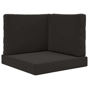 vidaXL Perna pentru canapea de exterior 3 pcs Negru Poliester