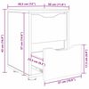 vidaXL Mese de noptieră 2 pcs Gri din beton 30,5 x 30 x 43 cm