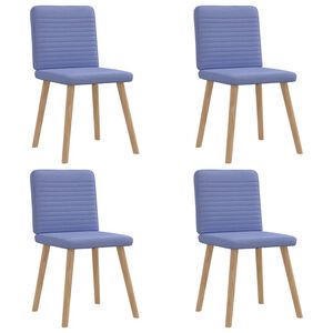 vidaXL Scaune de sufragerie 4 buc țesătură Jeans Blue