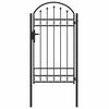 vidaXL Poartă de gard ASSEN 100 x 175 cm Gri Blocat