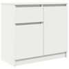 vidaXL Bufetă cu sertar alb 71x35x65 cm din lemn prelucrat
