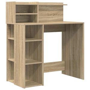 vidaXL Birou Stejar Sonoma Lemn prelucrat 90 x 48 x 101,5 cm