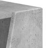 vidaXL Raft lateral Gri din beton 33 x 32 x 70,5 cm Lemn compozit