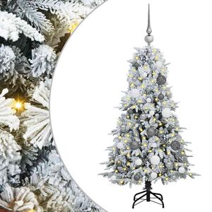vidaXL Brad de Crăciun artificial cu ramuri articulare Alb 120 cm