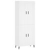 vidaXL Dulap &icirc;nalt, alb, 69,5x34x180 cm, lemn compozit