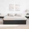 vidaXL Cadru pat, negru, 180x200 cm, Super King Size