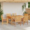 vidaXL Scaun de sufragerie 6 pcs natural 62.5 x 59 x 89 cm