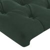 vidaXL Pat box spring cu saltea, verde &icirc;nchis, 80x200 cm, catifea
