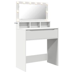 vidaXL Mese de toaletă pentru dormitor Alb 80 x 39,5 x 135 cm