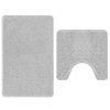 vidaXL Set de mochete anti-derapante pentru baie 2 pcs Gri PP