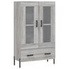 vidaXL Dulap gri Sonoma 69,5x31x115 cm, lemn prelucrat
