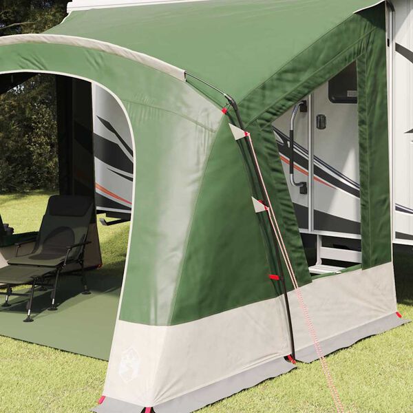 vidaXL Cort pentru Caravane cu acoperiș Verde 410 x 275 x 245 cm