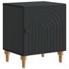 vidaXL Dulap de noapte Negru 43 x 34,5 x 50 cm Lemn prelucrat