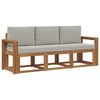 vidaXL Set de canapele de exterior 3 buc. Gri natural și deschis