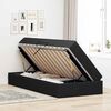 vidaXL Pat cu saltea și spațiu de depozitare Negru 90 x 200 cm