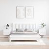 vidaXL Noptieră cu sertar 2 pcs Alb 39 x 34 x 33 cm Lemn masiv de pin