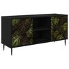 vidaXL Cabinet TV ELBURG 102 x 33 x 51 cm Stejar Negru Lemn prelucrat