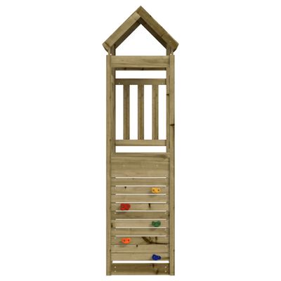vidaXL Turn joacă, perete cățărare, 53x110,5x214cm, lemn pin impregnat