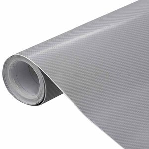 vidaXL Folii auto 4D, 2 buc., argintiu, 100x150 cm + 50x150 cm