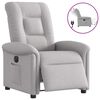 vidaXL Scaun reclinabil electric Cloud Grey Fabric