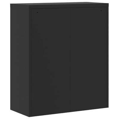 vidaXL Fișet, negru, 90x40x105 cm, oțel