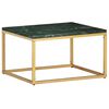 vidaXL Măsuță de cafea verde 60x60x35cm piatră naturală aspect marmură