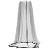 vidaXL Plasa de tantari pentru umbrela 220 ochiuri negru &Phi;330x250 cm