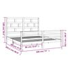 vidaXL Cadru de pat Super King, 180x200 cm, lemn masiv