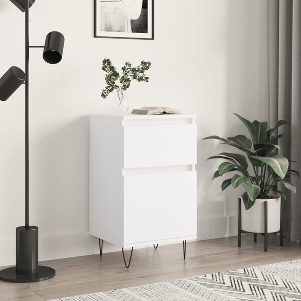 vidaXL Servantă, alb, 40x35x70 cm, lemn prelucrat