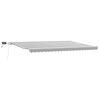 vidaXL Copertină retractabilă manual cu LED, antracit/alb, 500x300 cm