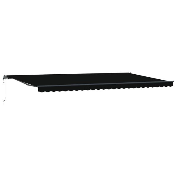vidaXL Cortina Retractabilă Negru 600 &times; 300 cm Țesătură și Aluminiu
