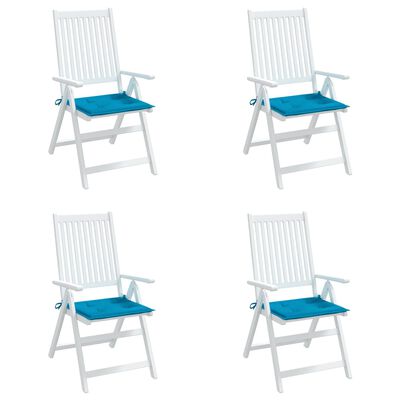 vidaXL Perne scaune grădină 4 buc. albastru 50x50x3 cm țesătură Oxford