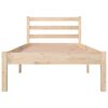 vidaXL Cadru de pat mic single, 75x190 cm, lemn masiv de pin