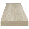 vidaXL Rafturi perete suspendate, 2 buc., stejar, 120x23,5x3,8 cm, MDF