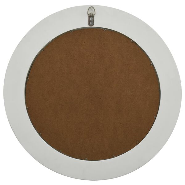 vidaXL Oglindă de perete în stil baroc, alb, 50 cm