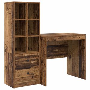 vidaXL Birou Lemn vechi 125,5 x 50 x 127 cm 2 buc.
