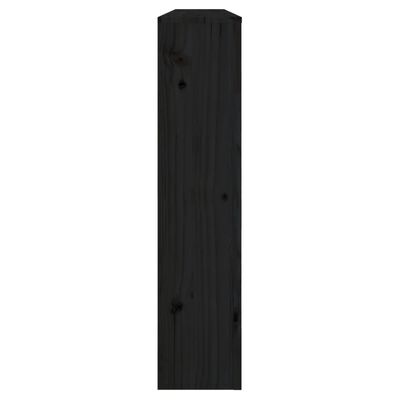 vidaXL Mască pentru calorifer, negru, 153x19x84 cm, lemn masiv pin