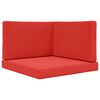 vidaXL Perna pentru canapea de exterior Poliester Roșu 80 x 80 x 8 cm